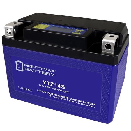 YTZ14S Lithium Replacement Battery compatible with Hyosung MS3 125/250 -  MIGHTY MAX BATTERY, MAX4005813